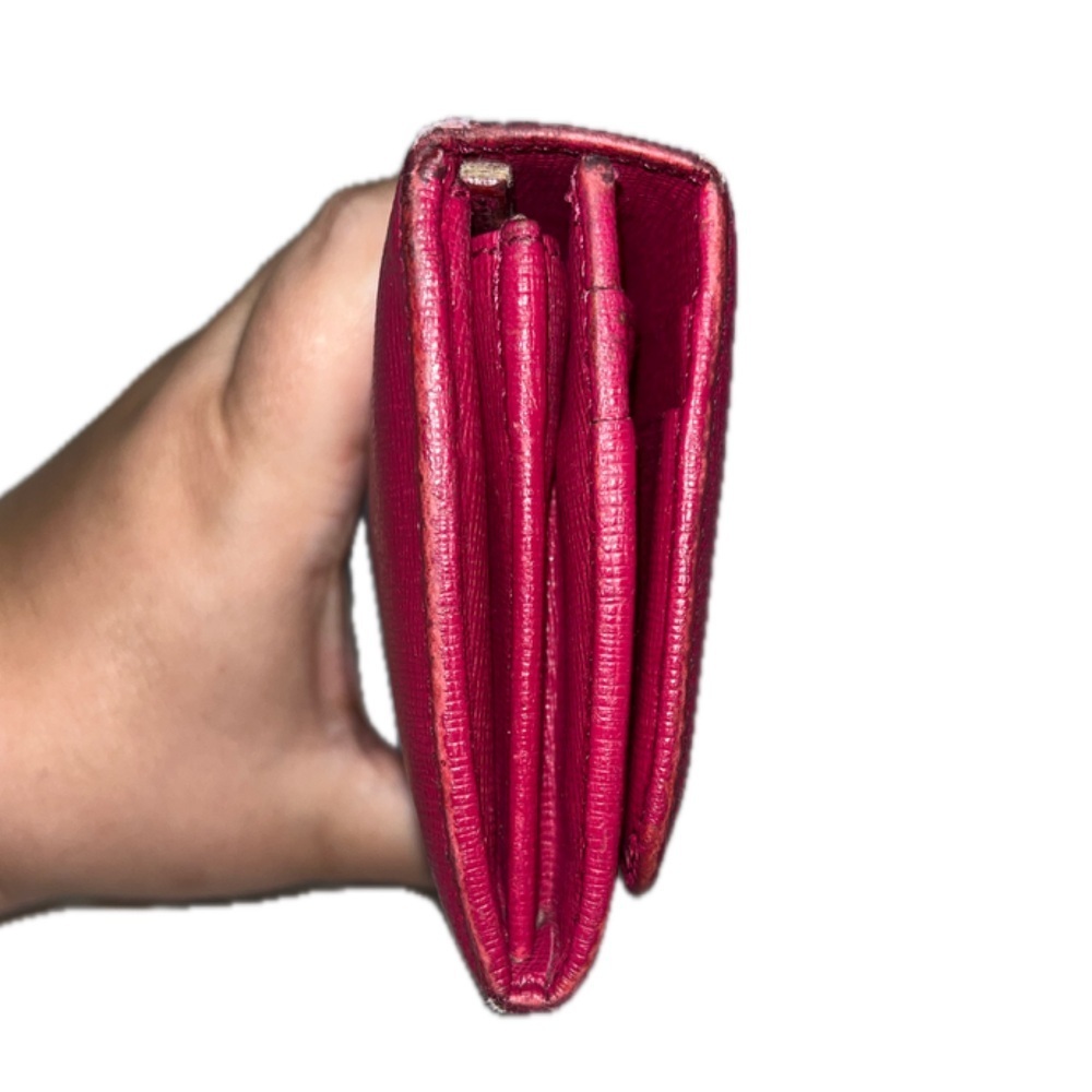 Fendi Women’s Leather Crayons Continental Wallet, Fuschia Pink - Picture 16 of 16
